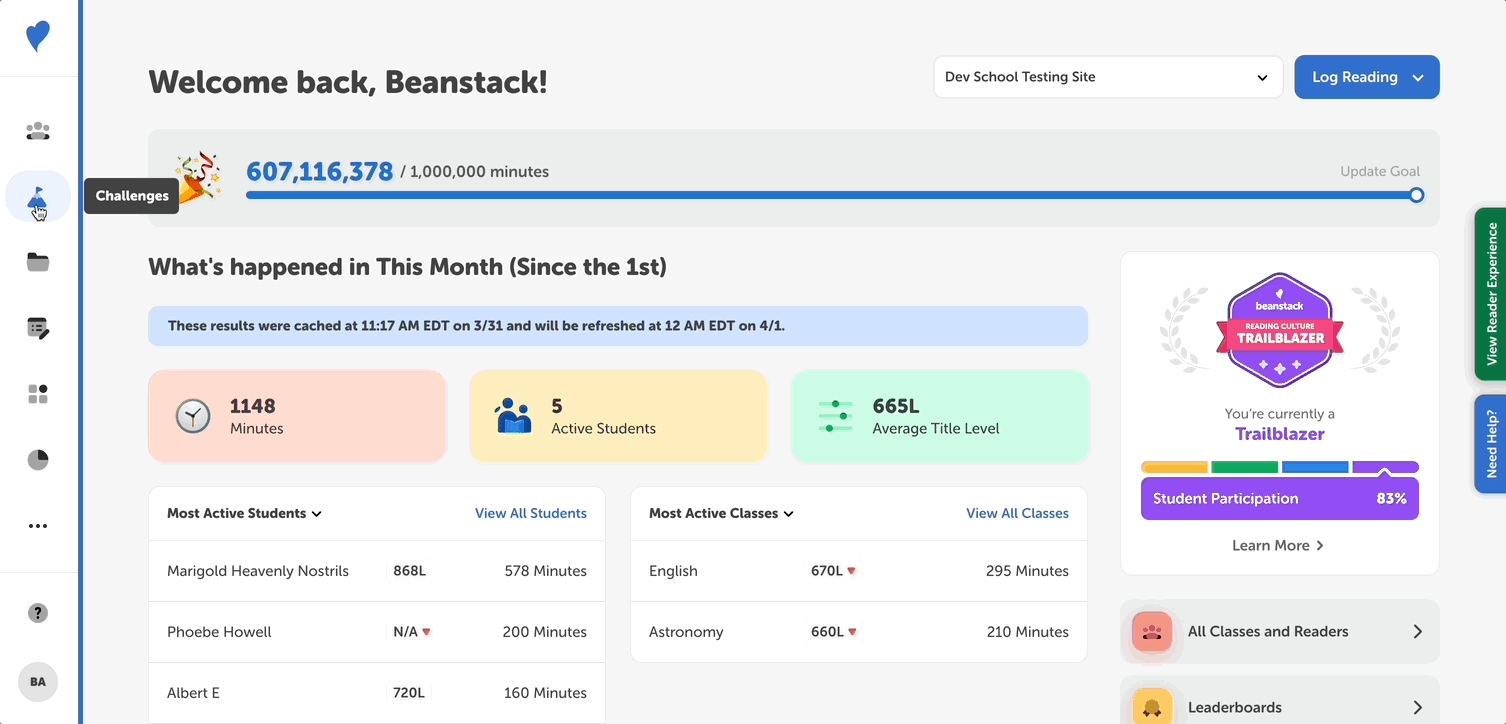 Duplicating an existing activity badge on a challenge draft