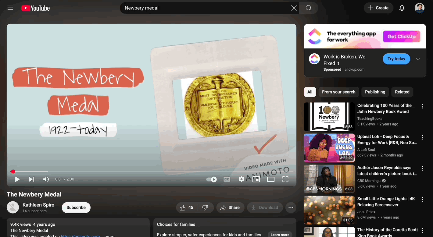 Embedding a video in a challenge activity description on the admin view