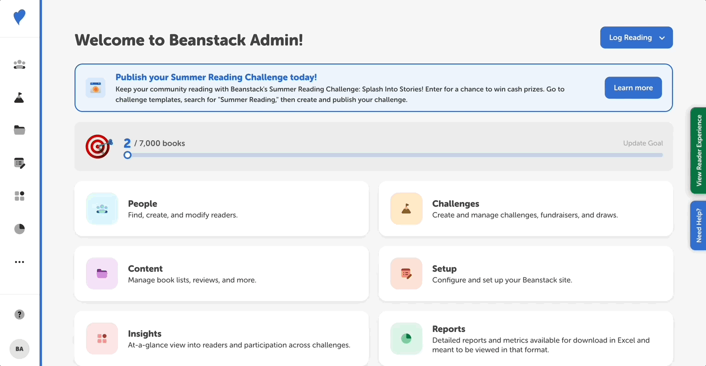 Requiring specific titles in a reading challenge in the admin view