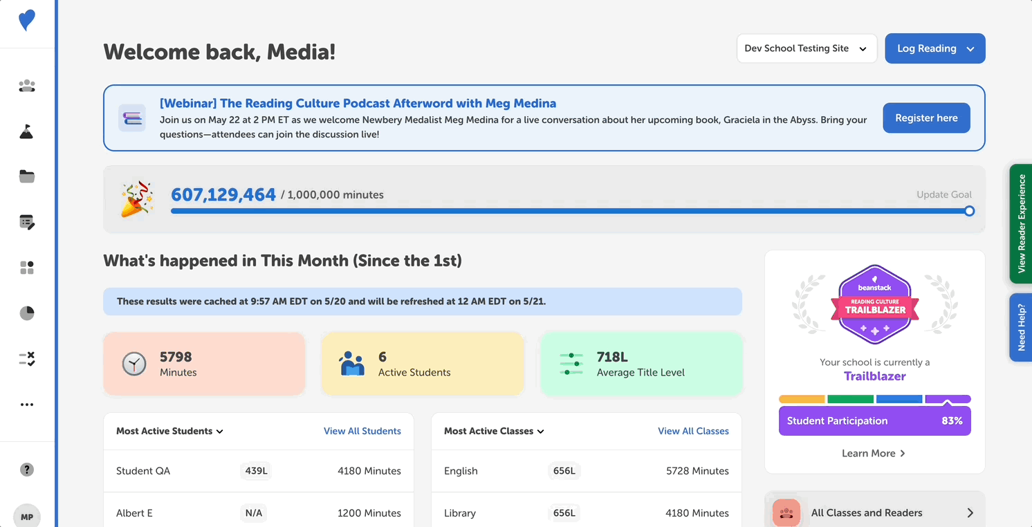 Un-earning a badge from a student from the admin view of a school site