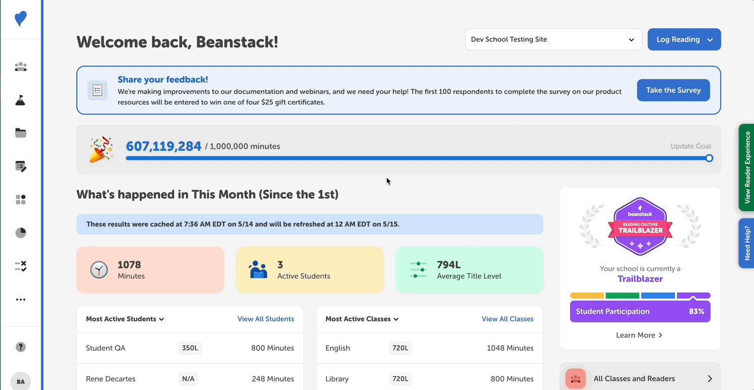 Walking through the process of updating teacher and student enrollments for a class section from the admin view